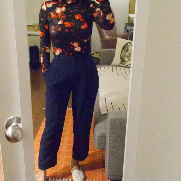 Aritzia Wilfred Essie Pant Navy 